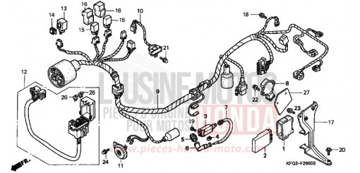 WIRE HARNESS FES250W de 1998
